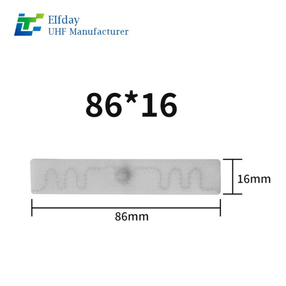UHF 86*16mm Silicone Based Washable RFID Tag for Clothing Sewn Soft Flexible and Durable