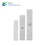 UHF 86*16mm Silicone Based Washable RFID Tag for Clothing Sewn Soft Flexible and Durable
