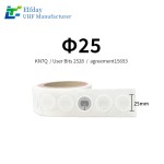 13.56MHz NFC  Management Tag 50*50mm and Round 25mm High-Frequency Recognition Tear-Resistant Film