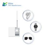 RFID UHF 68*26mm M730 tag Perforated Matte Pet Jewelry Tags for Gems/Silver, Waterproof for Inventory