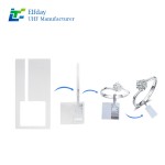 RFID UHF 68*26mm M730 tag Perforated Matte Pet Jewelry Tags for Gems/Silver, Waterproof for Inventory