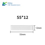 Silicone Based Washable RFID Tag 55*12mm for Clothing Sewn Soft Flexible and Durable